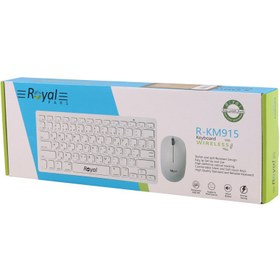 کیبورد و ماوس بی سیم رویال مدل R-KM915