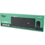 کیبورد و ماوس بدون سیم لیگو مدل Keyboard & Mouse Wireless Liggo KW-806